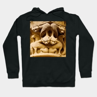 Gargoyles and Grotesques Vintage Illustration Hoodie